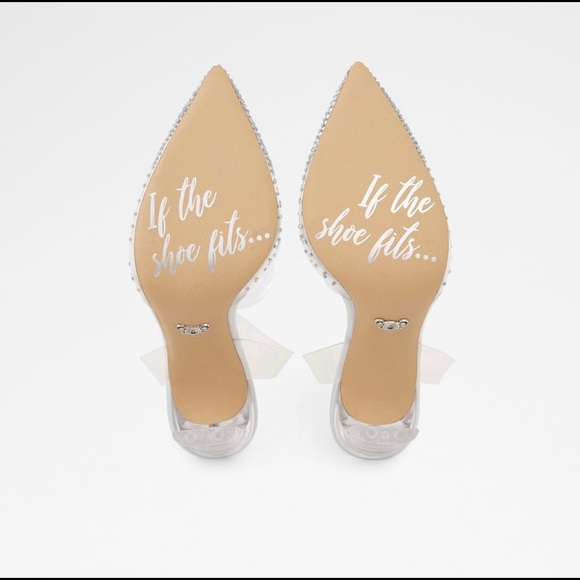 Aldo x Disney Glassslipper Clear Sz 6, 10 - Picture 9 of 11